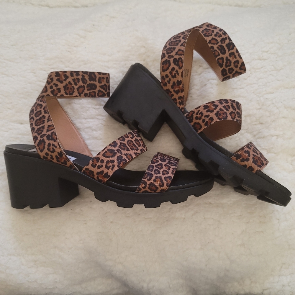 Steve Madden- Leppard Chunky Heeled Haidar Sandal